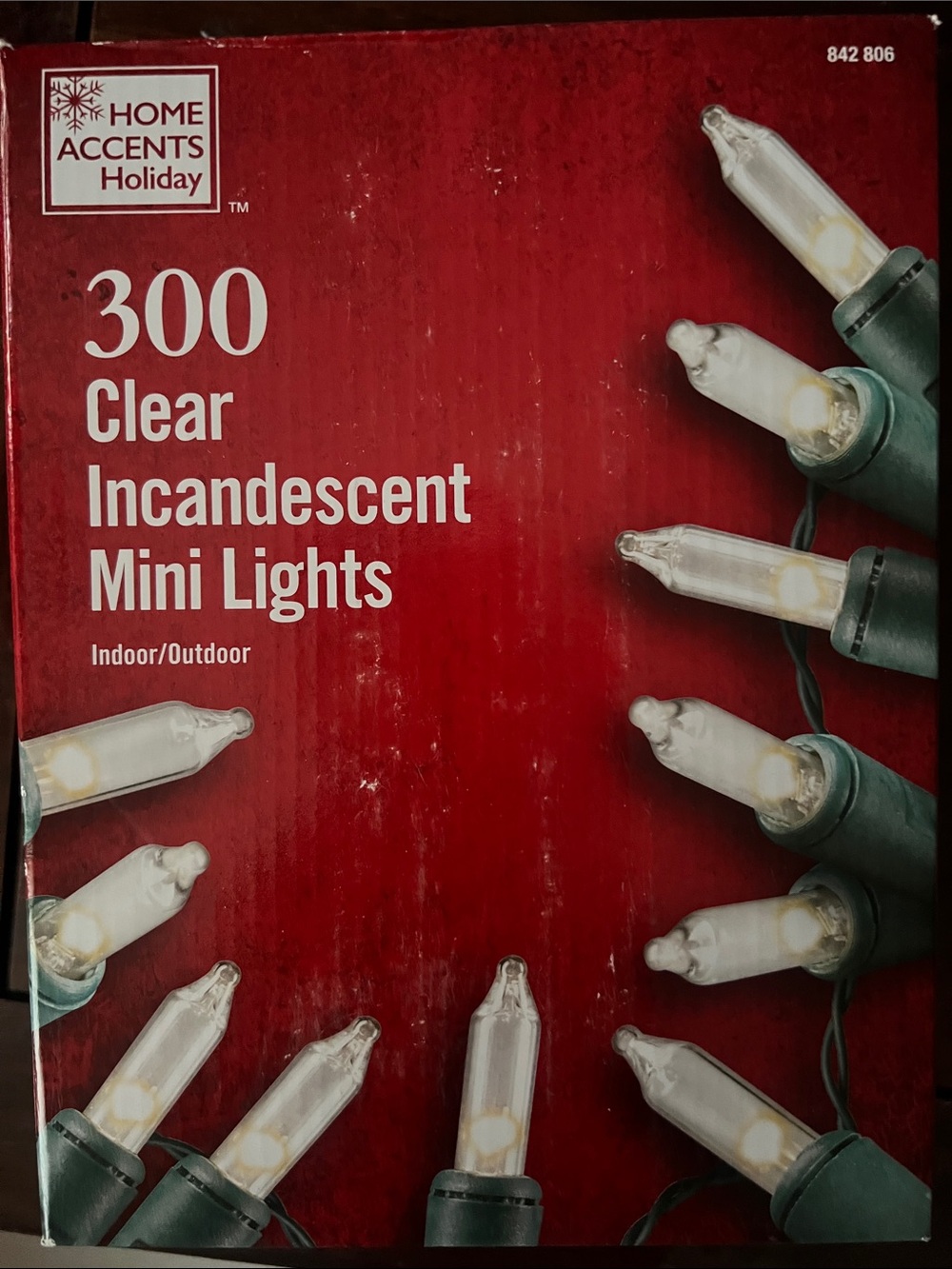 Home Accents Holiday Clear Incandescent 300 Mini String Lights